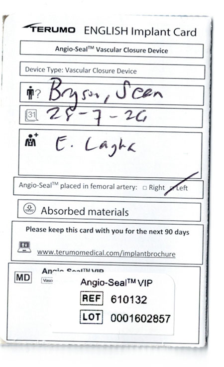 Implant Card